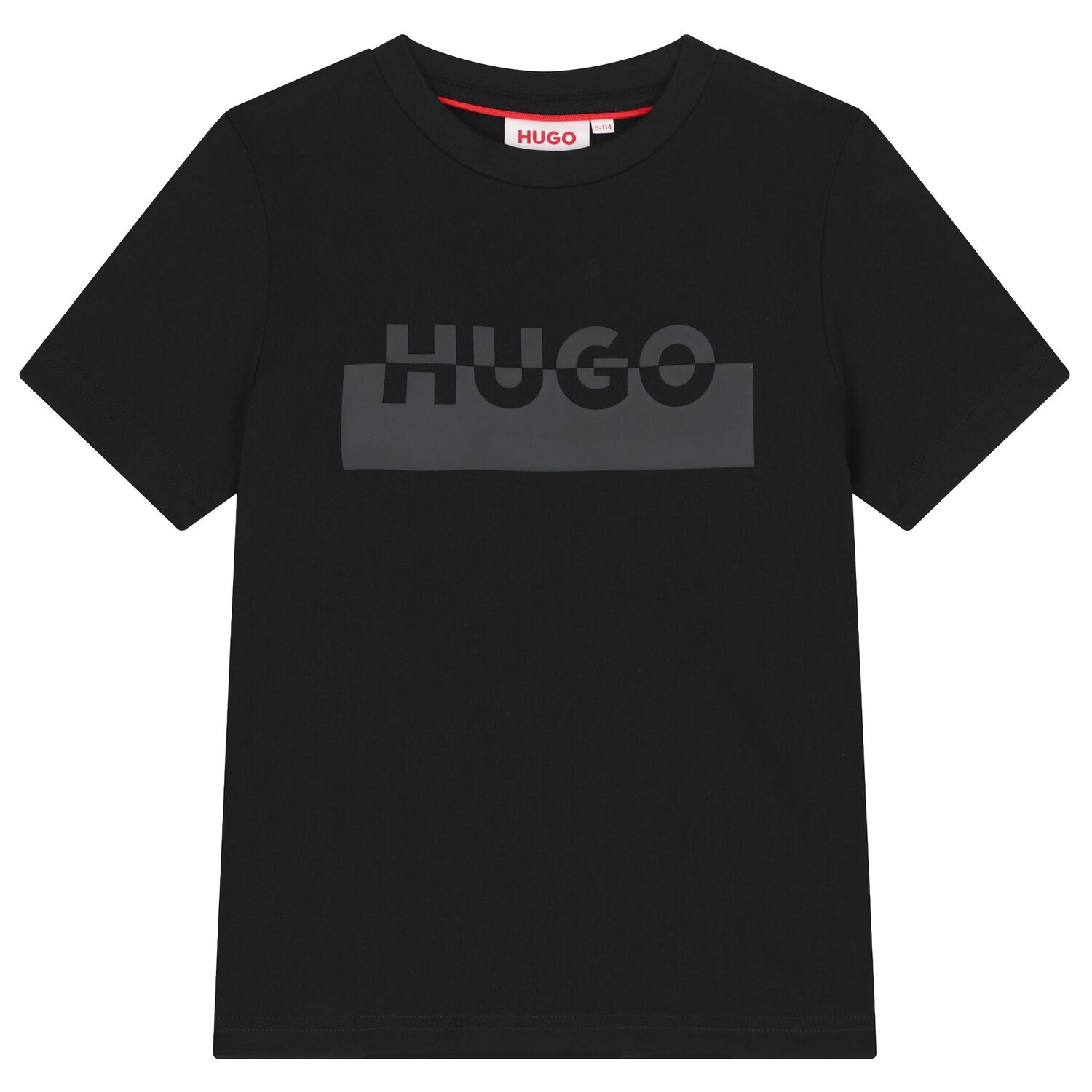 Boys Black Logo T-Shirt, 1, hi-res image number null