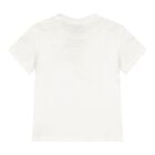White & Red Majolica Embossed Logo Baby T-Shirt, 1, hi-res