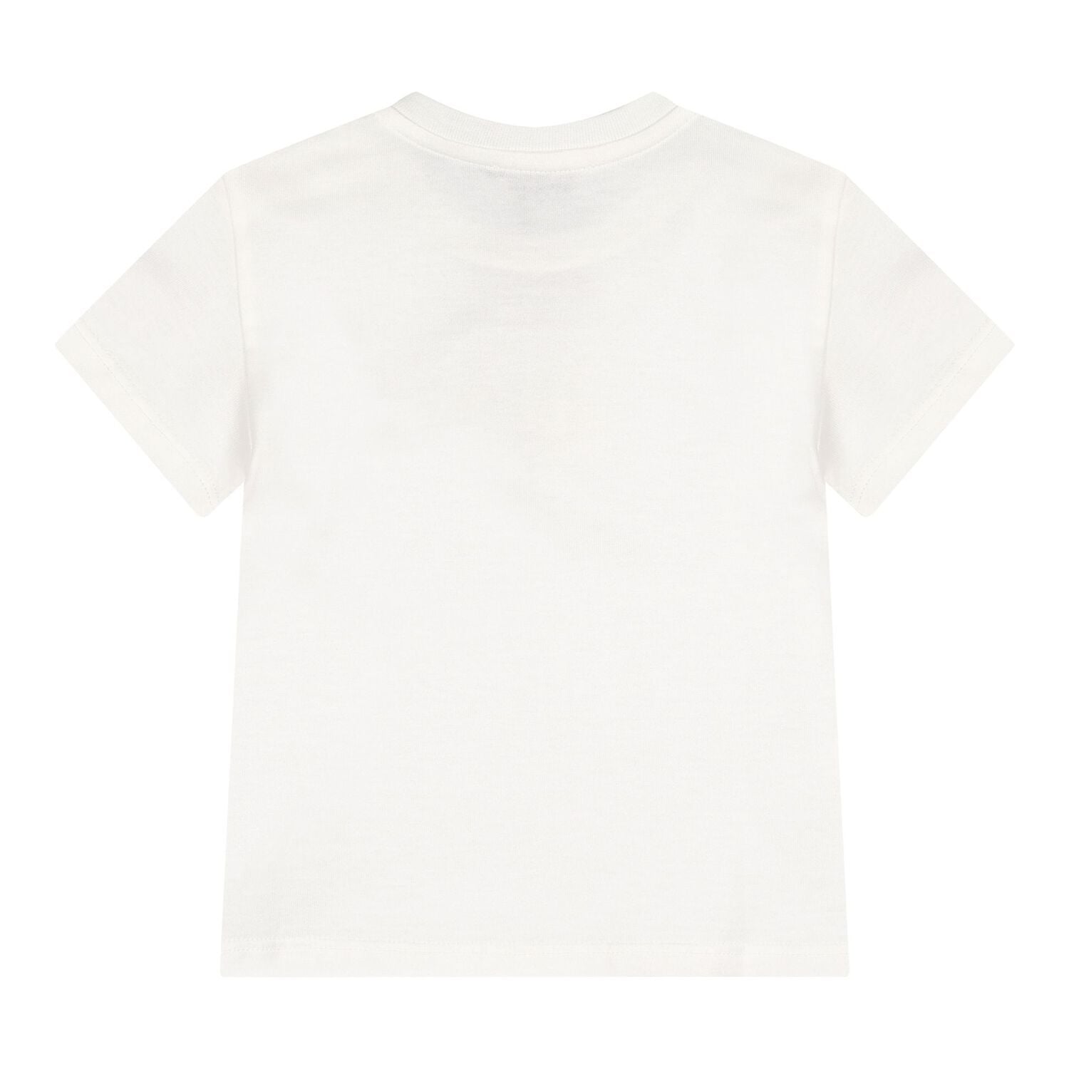 White & Red Majolica Embossed Logo Baby T-Shirt, 1, hi-res