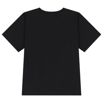 Black Teddy Bear Logo T-Shirt