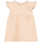 فستان بالشعار باللون الوردي, 1, hi-res