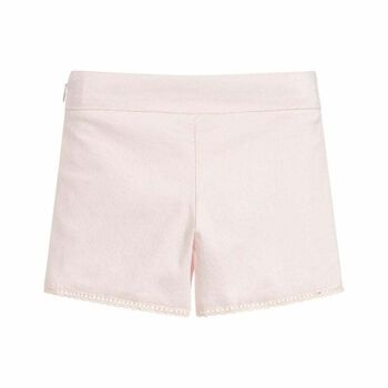 Girls Pink Bow Shorts