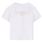Younger Girls White Logo T-Shirt, 1, hi-res