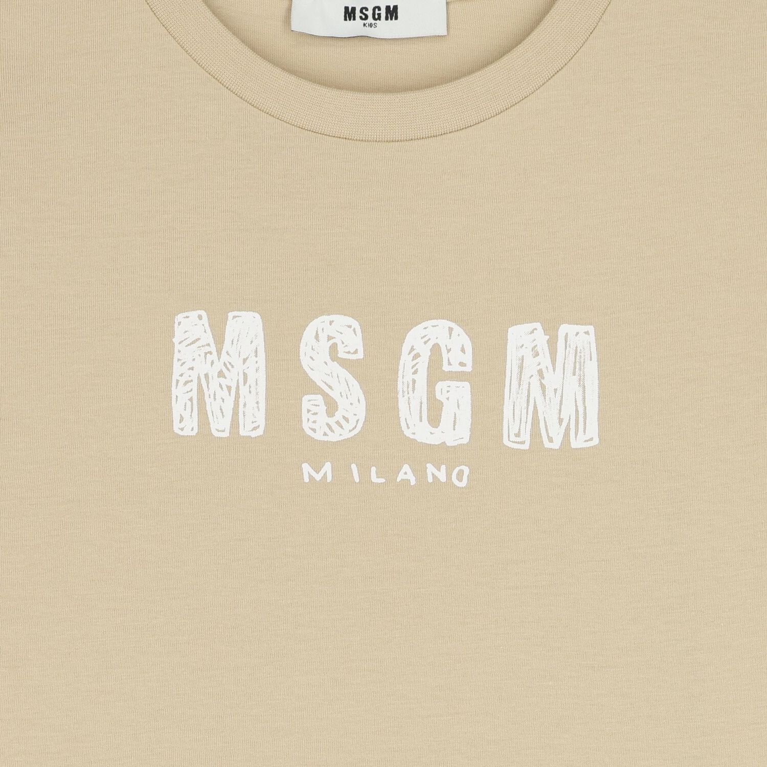 تيشيرت بشعار باللون البيج, 2, hi-res