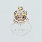 مريلة بشعار دب تيدي باللون أزرق للأولاد, 2, hi-res