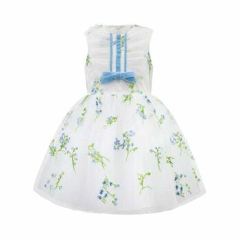 Girls Floral Tulle Dress