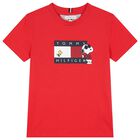 Boys Red Snoopy Logo T-Shirt, 2, hi-res