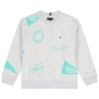 Boys Grey Logo Sweatshirts, 2, hi-res