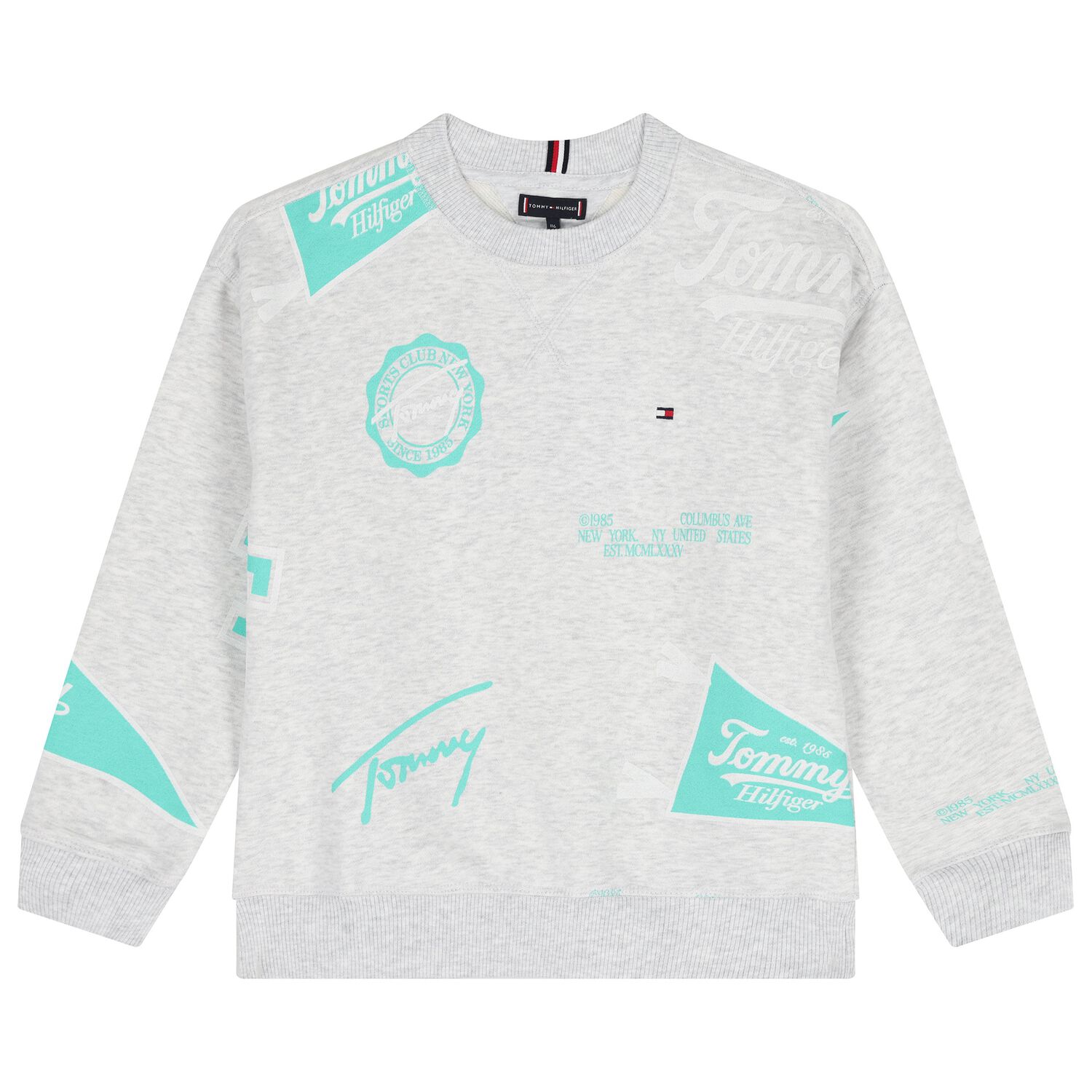 Boys Grey Logo Sweatshirts, 2, hi-res image number null