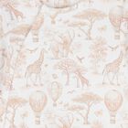 White & Beige Africa Babygrow, 2, hi-res