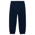 Boys Navy Blue Joggers, 1, hi-res
