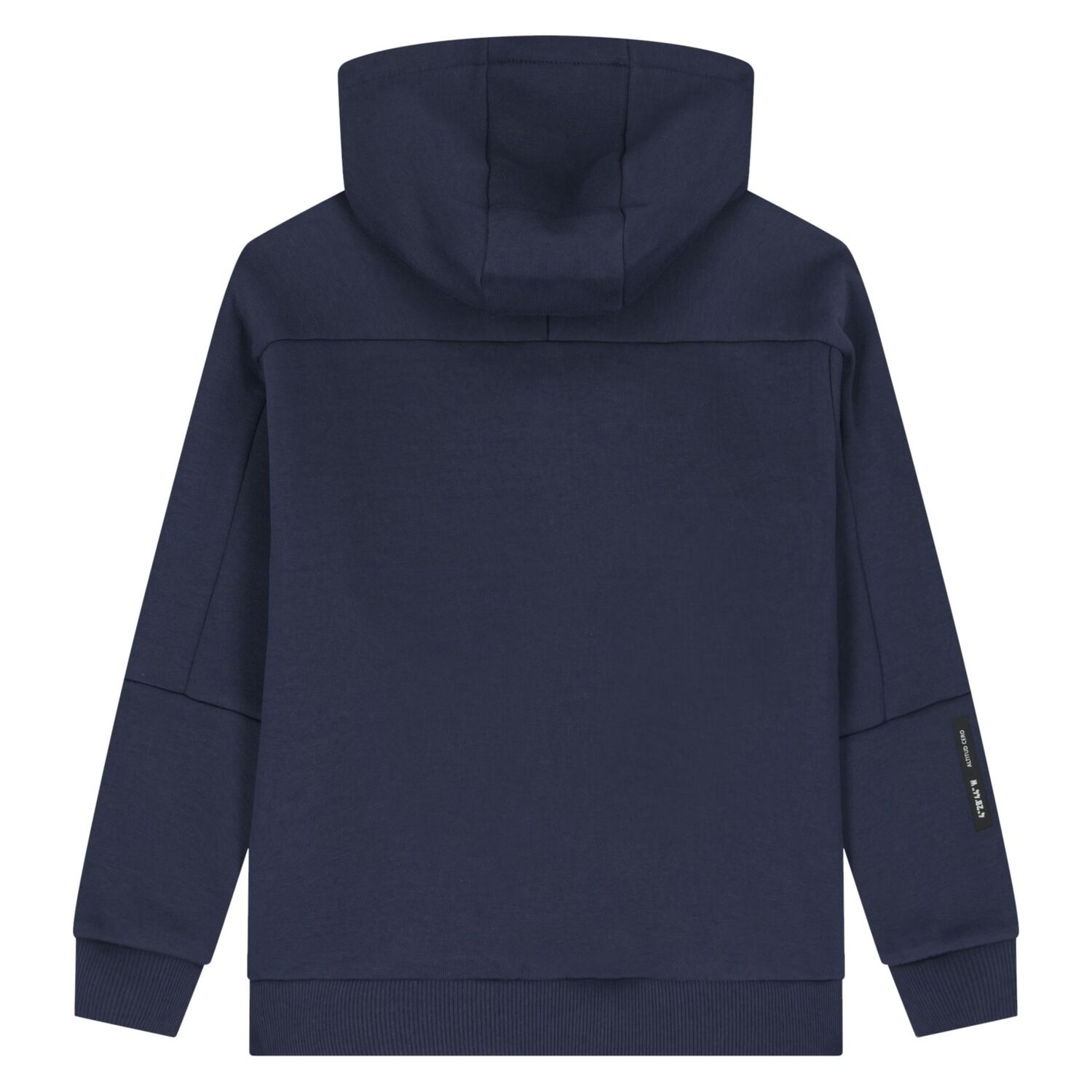Boys Navy Blue Printed Hooded Top, 1, hi-res