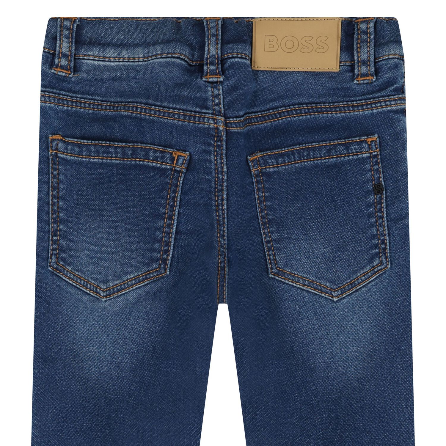 Younger Boys Blue Denim Jeans, 1, hi-res