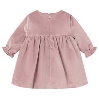 Baby Girls Pink Velvet Dress