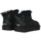 Younger Girls Black Ultra Mini Bailey Bow Boots, 1, hi-res