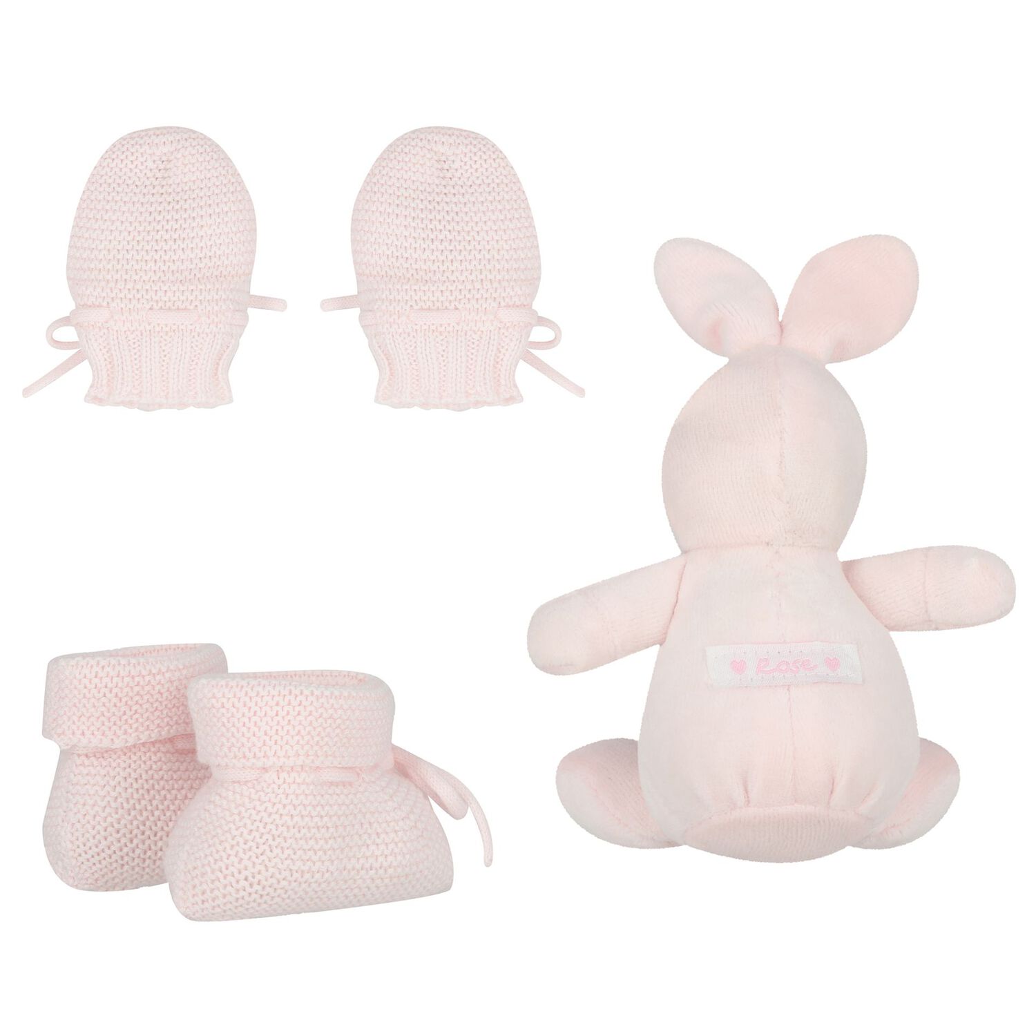 Baby Girls Pink Mittens & Booties Gift Set, 2, hi-res image number null