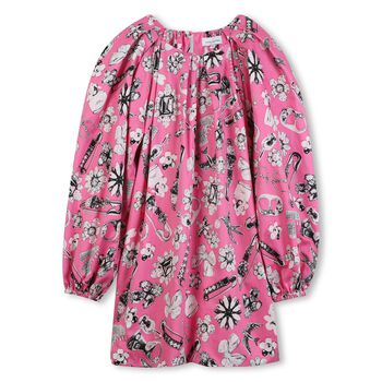 Girls Pink Jewel & Charm Dress