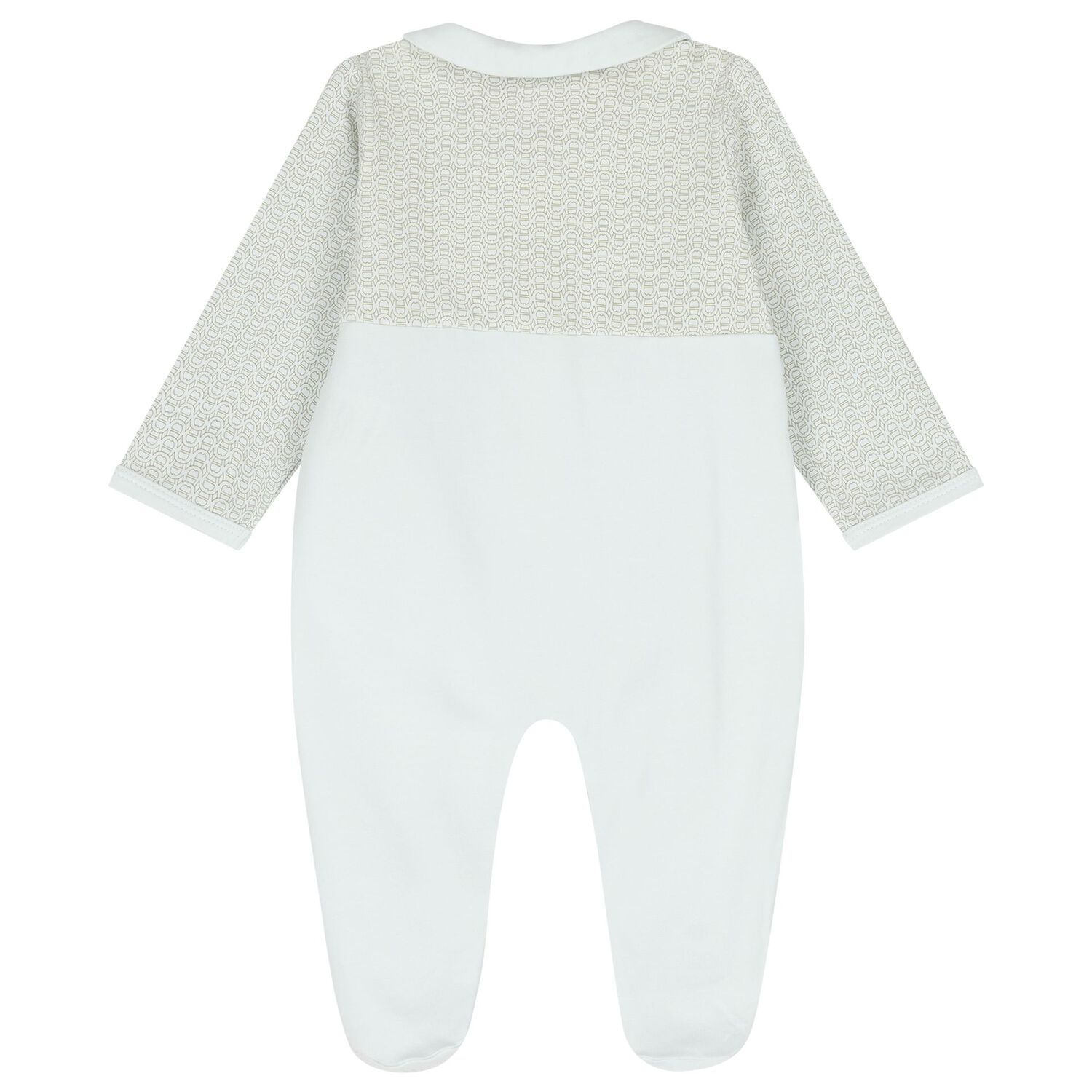 Baby Boys Blue & Gold Logo Babygrow, 2, hi-res