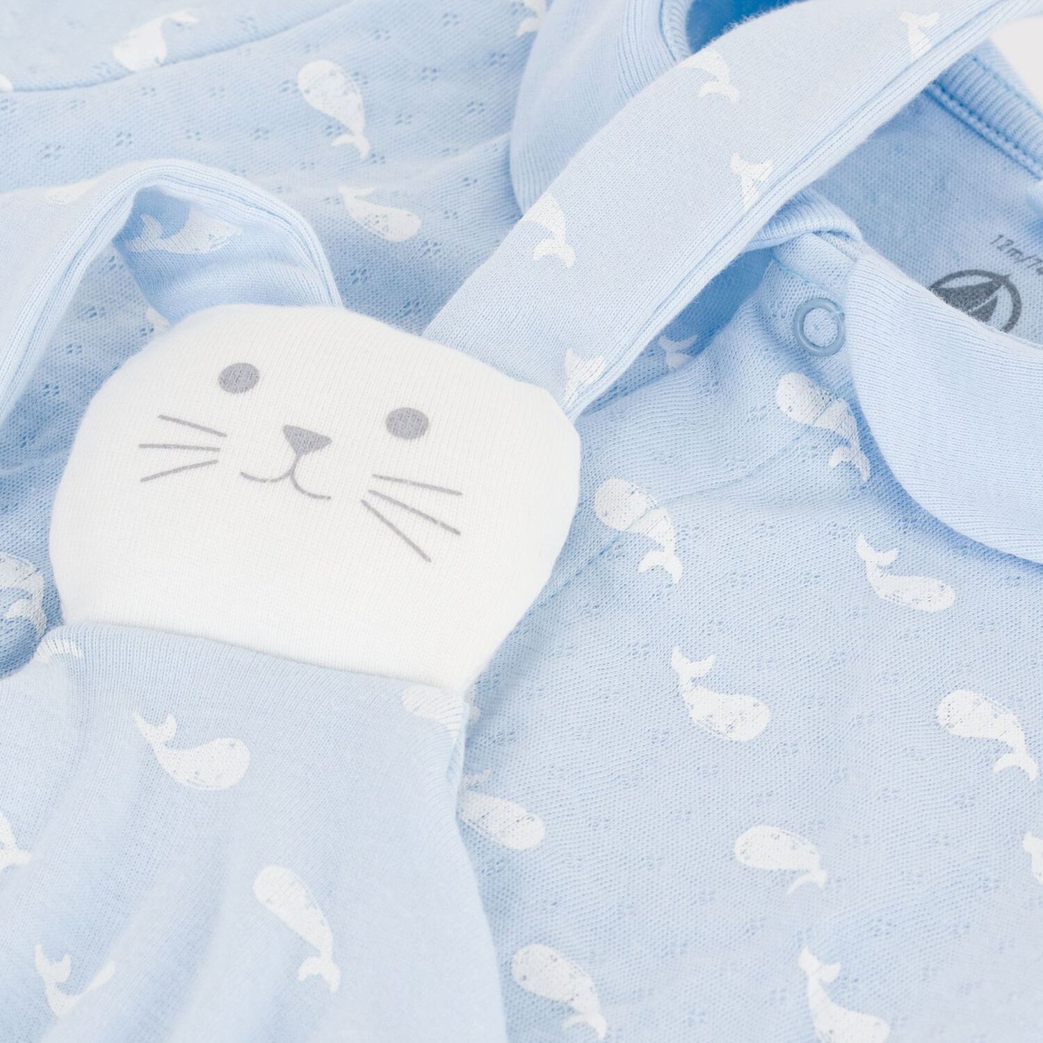 Baby Boys Blue Whale Romper Gift Set, 1, hi-res
