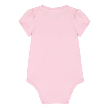 Baby Girls Pink Teddy Bear Bodysuit