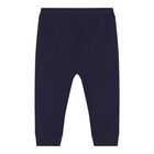 Baby Navy Blue Web Striped Joggers, 3, hi-res