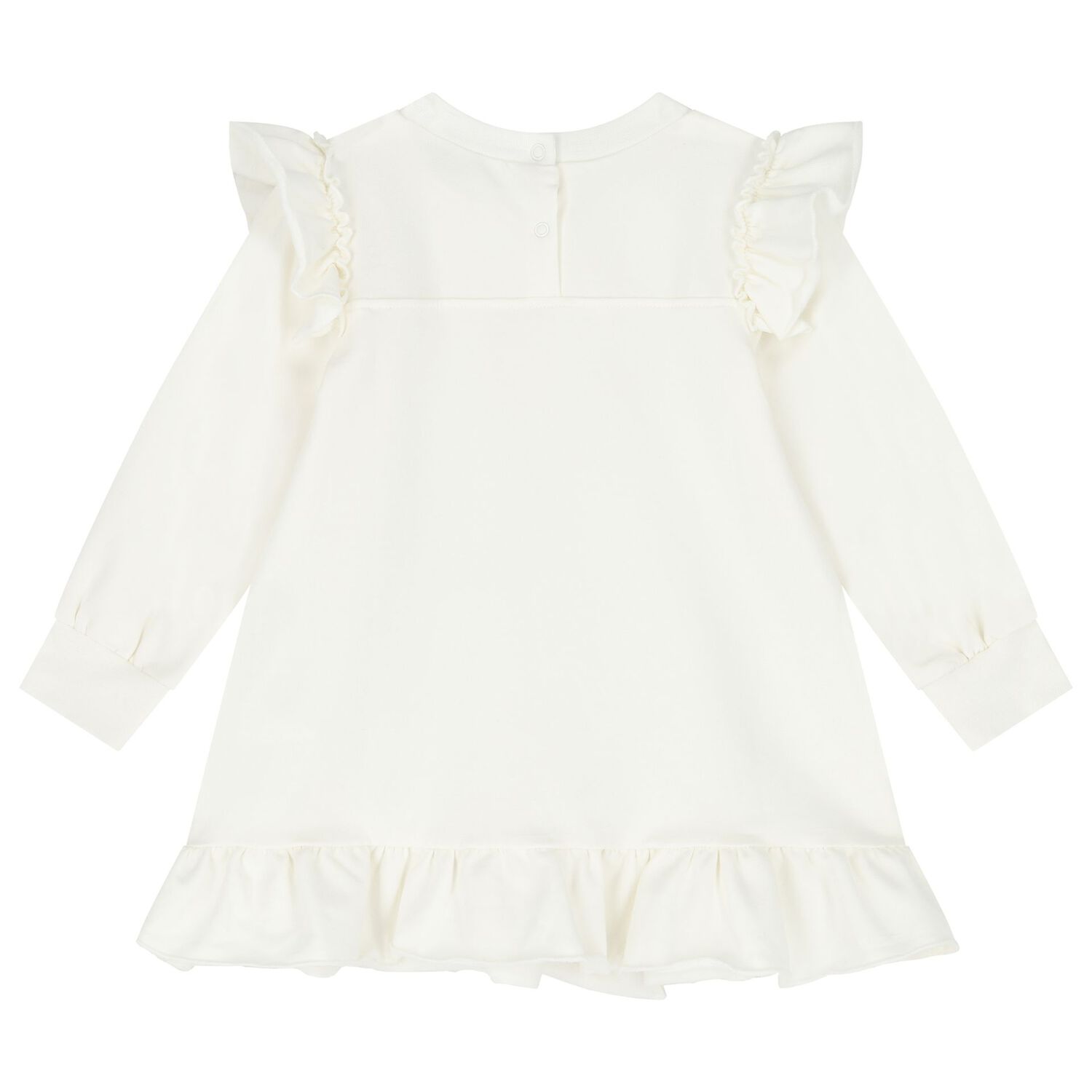 Younger Girls Ivory Disney Sweatshirt Dress, 1, hi-res image number null