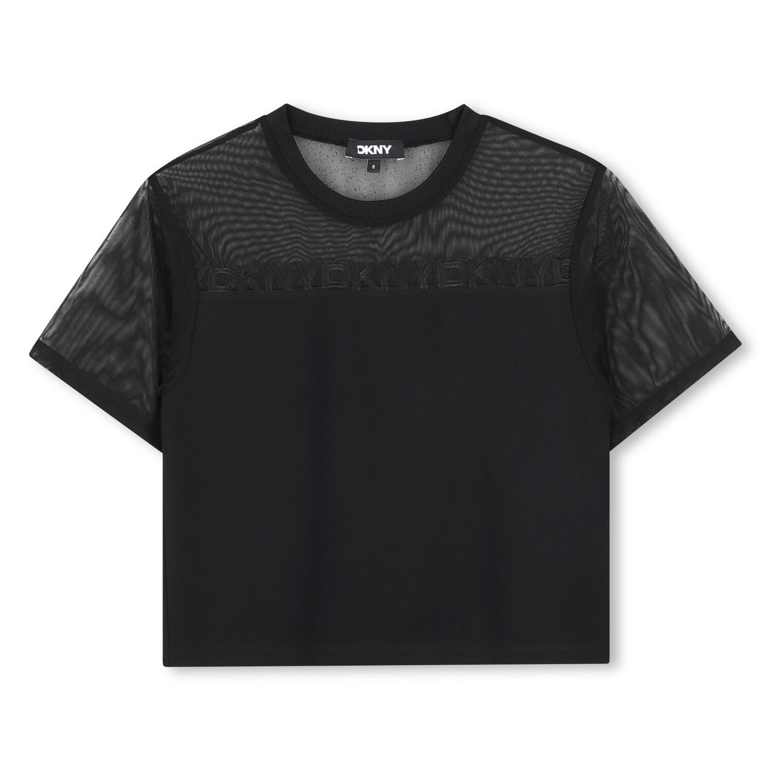 Girls Mini Me Black Logo T-Shirt, 1, hi-res