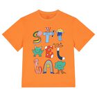 Boys Orange Logo T-Shirt, 1, hi-res