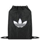 Black Trefoil Logo Gym Sack, 1, hi-res