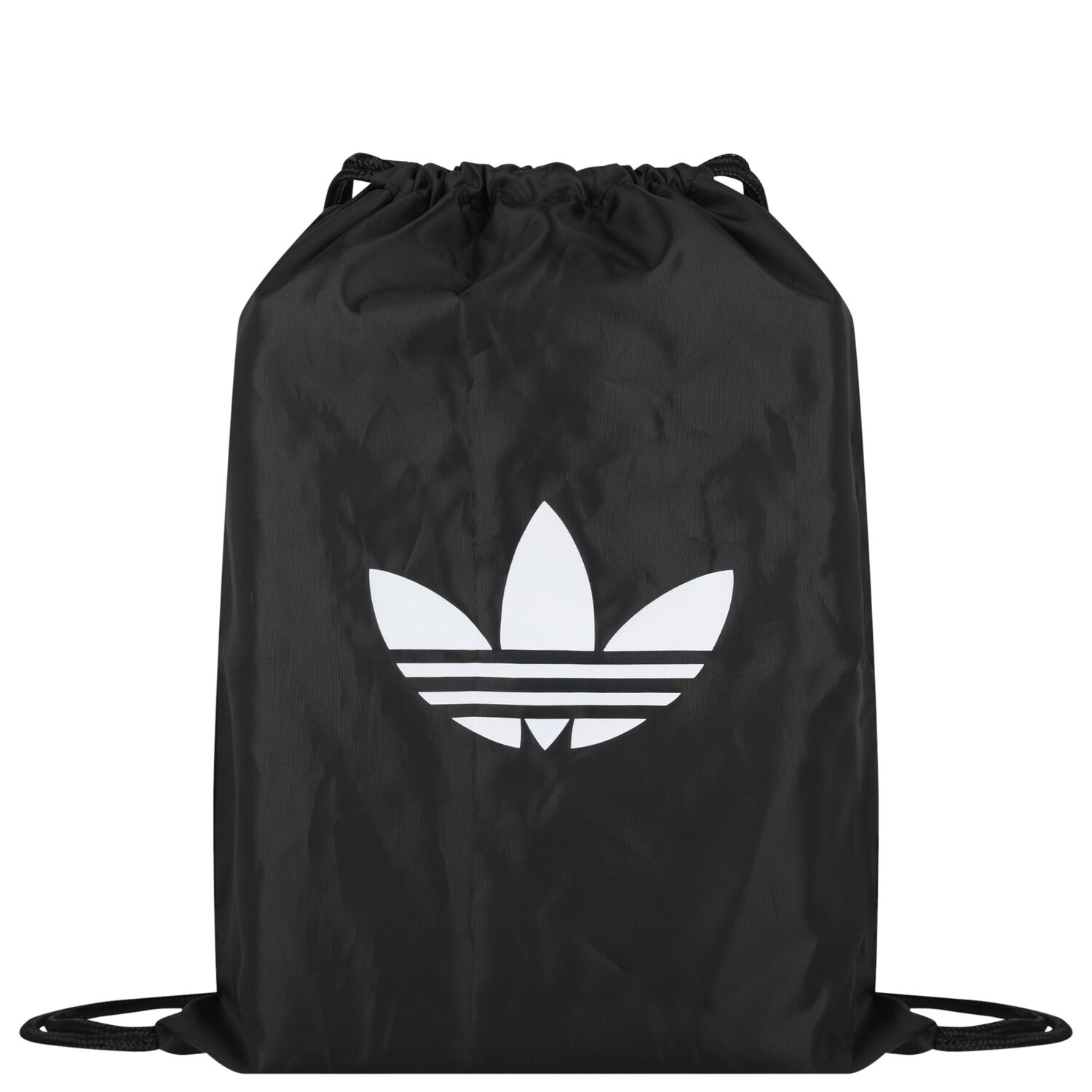 Black Trefoil Logo Gym Sack, 1, hi-res