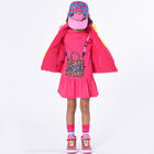 Girls Pink Logo Bag Dress, 1, hi-res