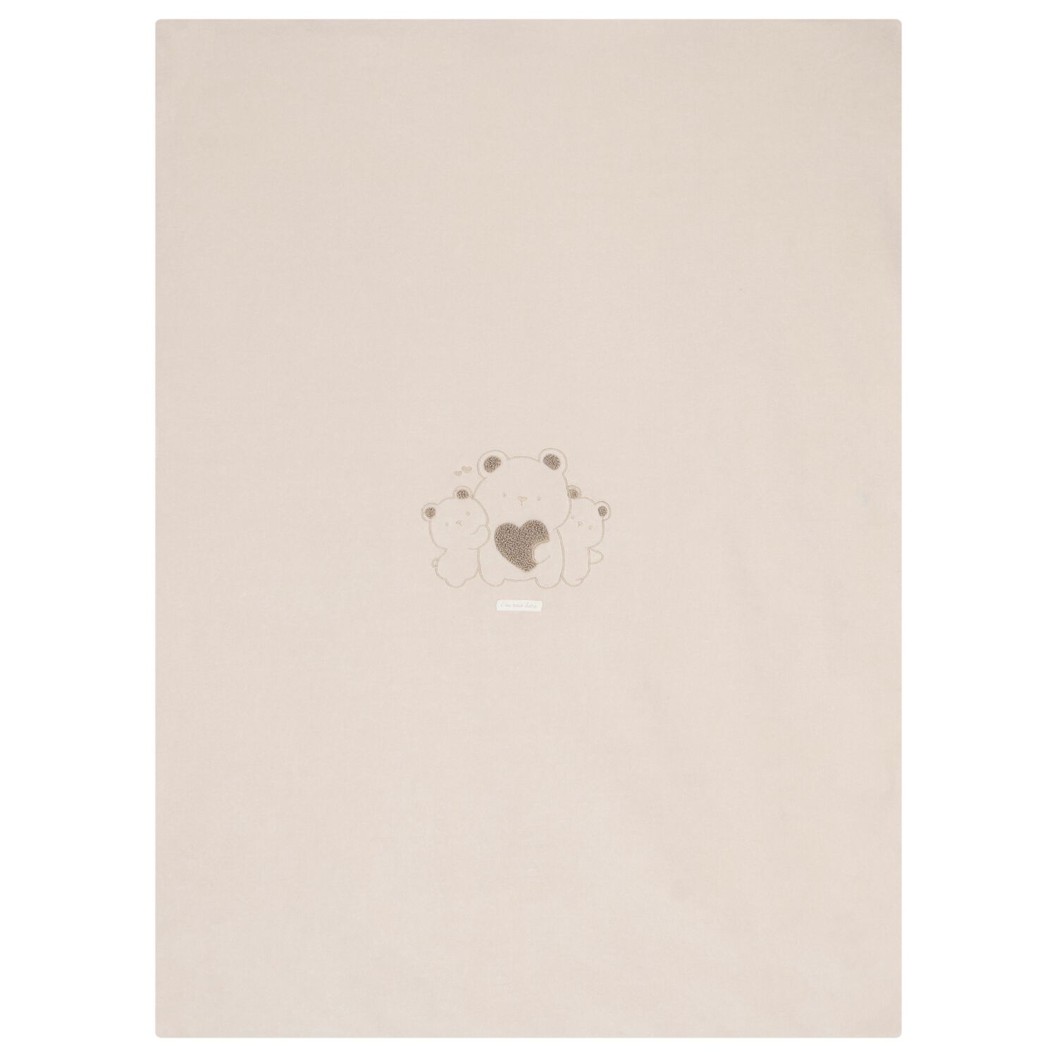 Beige Teddy Bear Baby Blanket, 1, hi-res
