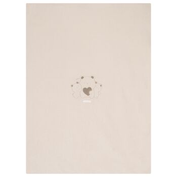 Beige Teddy Bear Baby Blanket