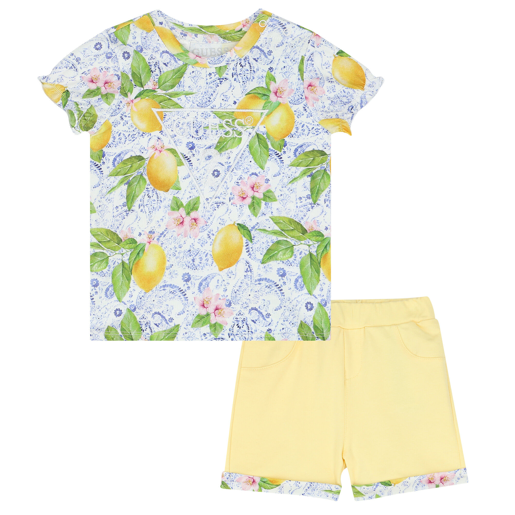 Girls lemon shorts hot sale