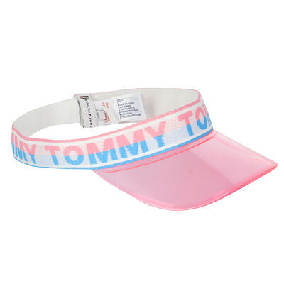 Girls Pink Logo Tape Transparent Cap