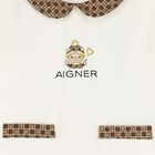 طقم هدية أفرول بشعار تيدى باللون العاجى, 1, hi-res