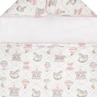 Baby Girls Pink & White Carousel & Hot Air Balloon Nest, 2, hi-res