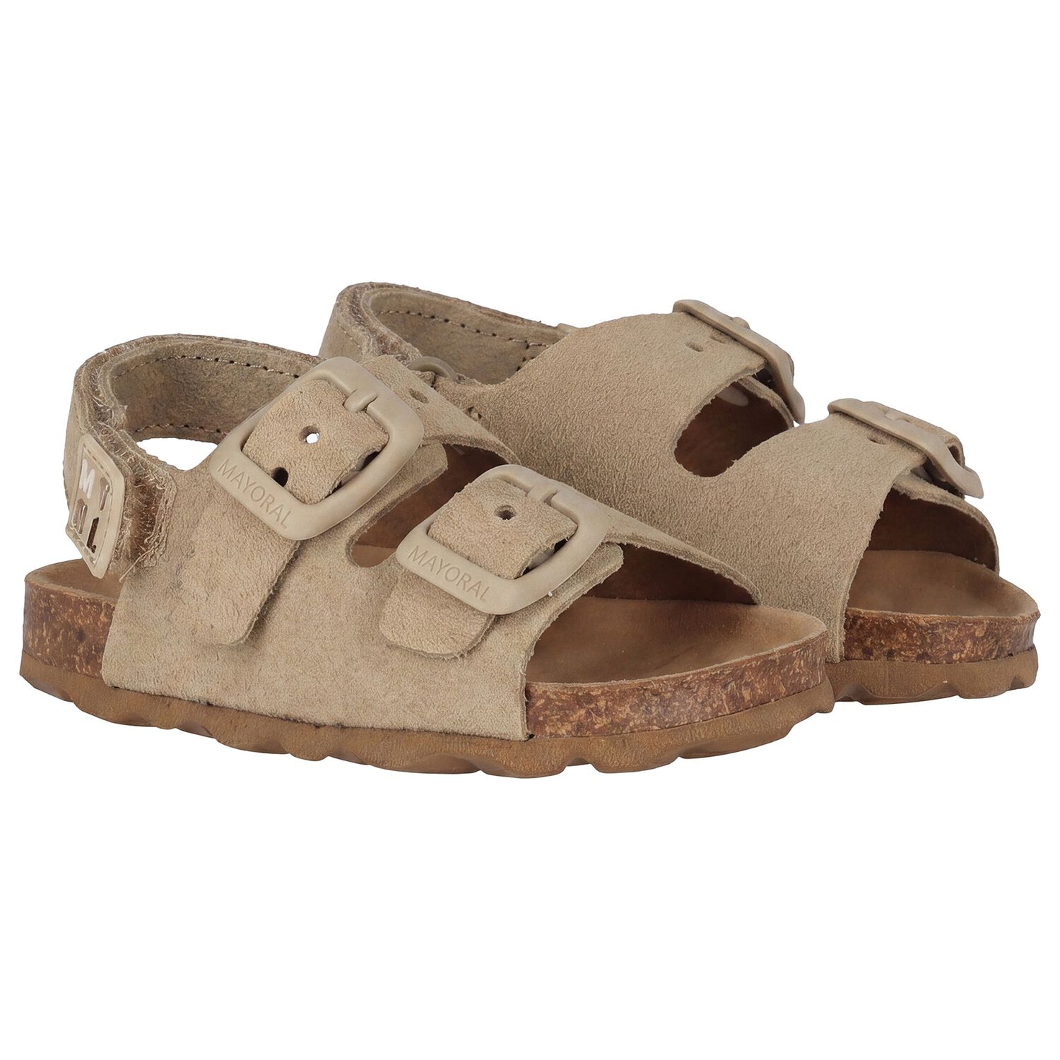 Baby Boys Beige Leather Sandal, 2, hi-res
