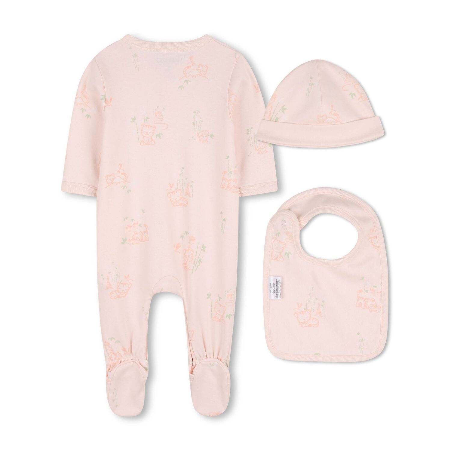 Baby Girls Pink Tiger Babygrow Gift Set, 1, hi-res