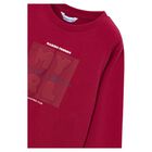 Boys Red Logo Long Sleeve Top, 2, hi-res