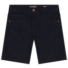 Boys Navy Blue Shorts, 1, hi-res