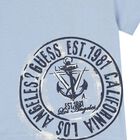 Younger Boys Blue Logo T-Shirt, 1, hi-res