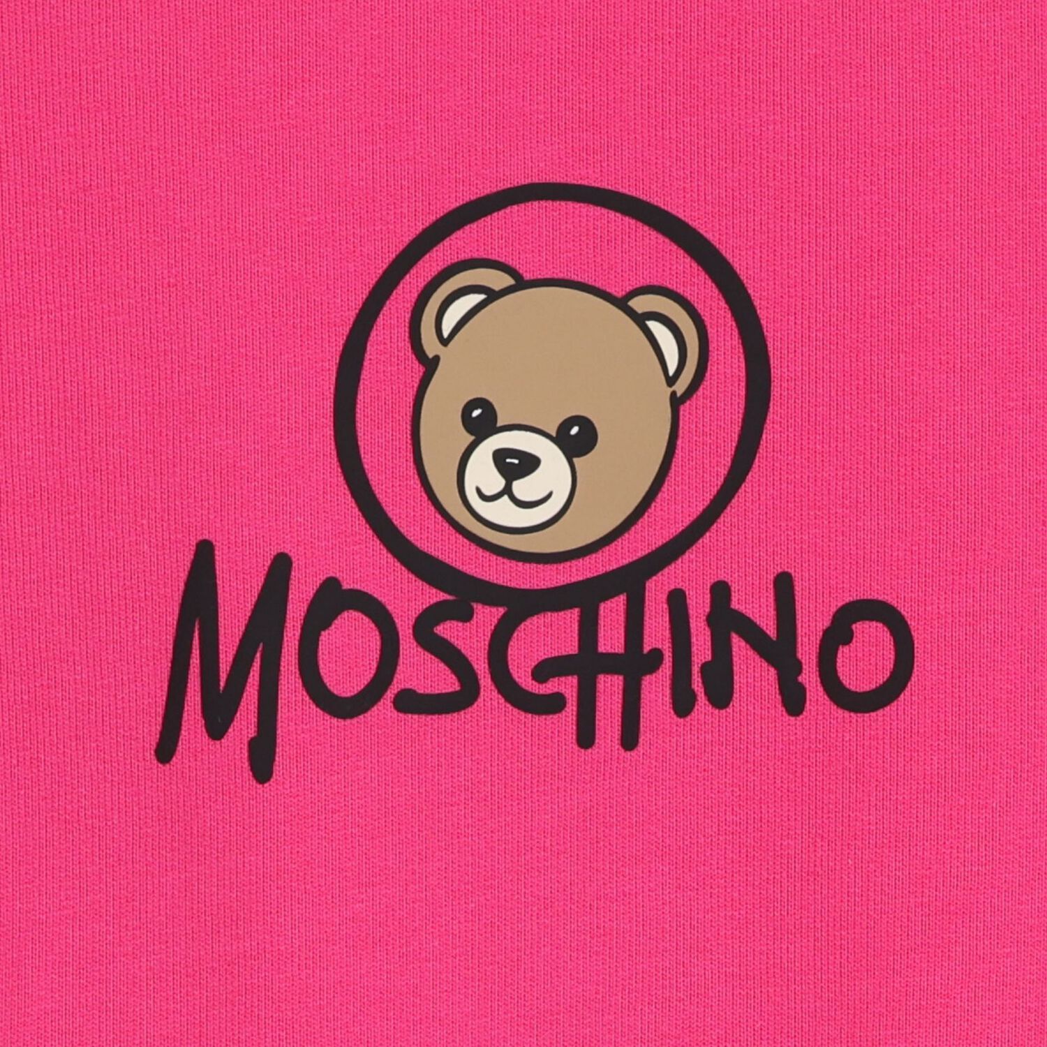 Girls Pink Teddy Bear Logo Sweatshirt, 4, hi-res