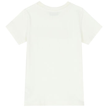 Ivory Teddy Logo T-Shirt