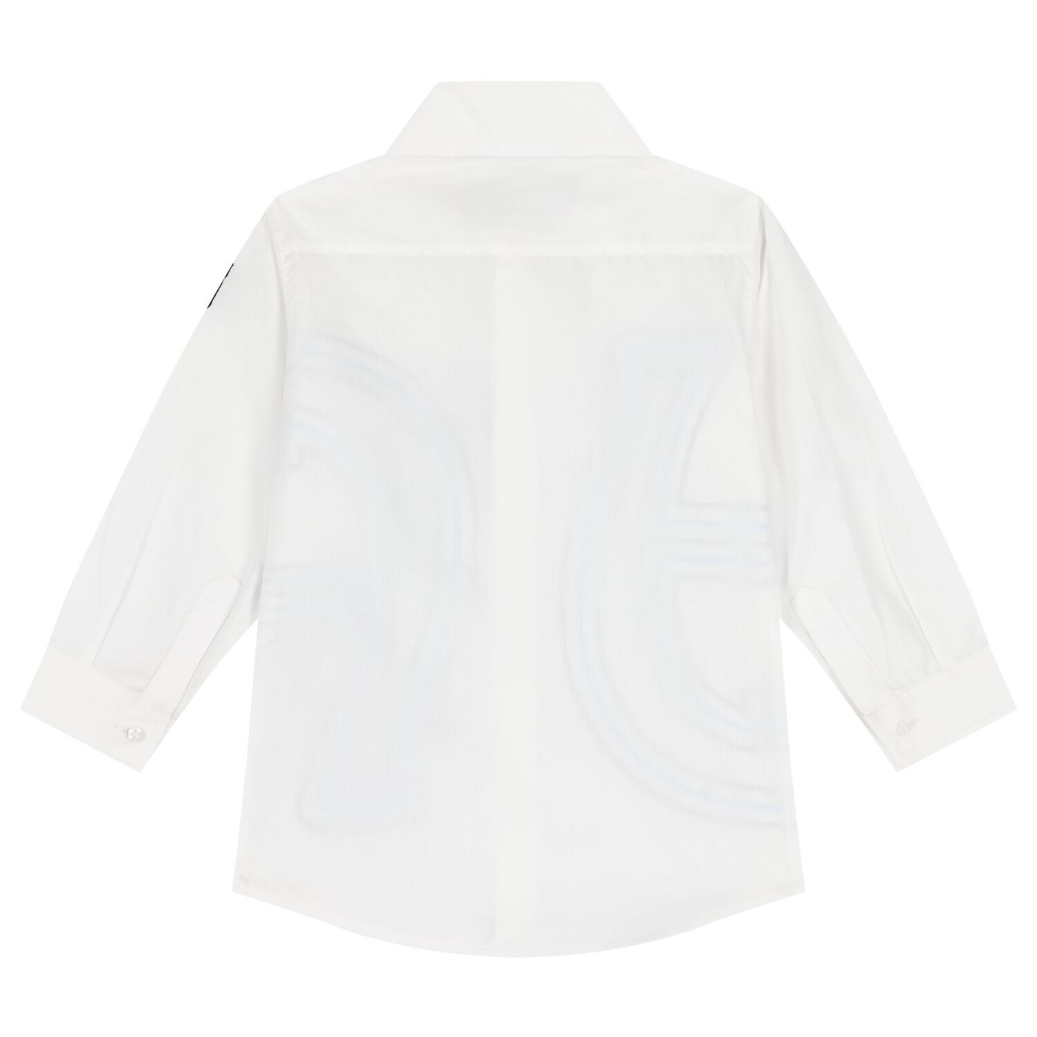 Boys White Logo Shirt, 1, hi-res