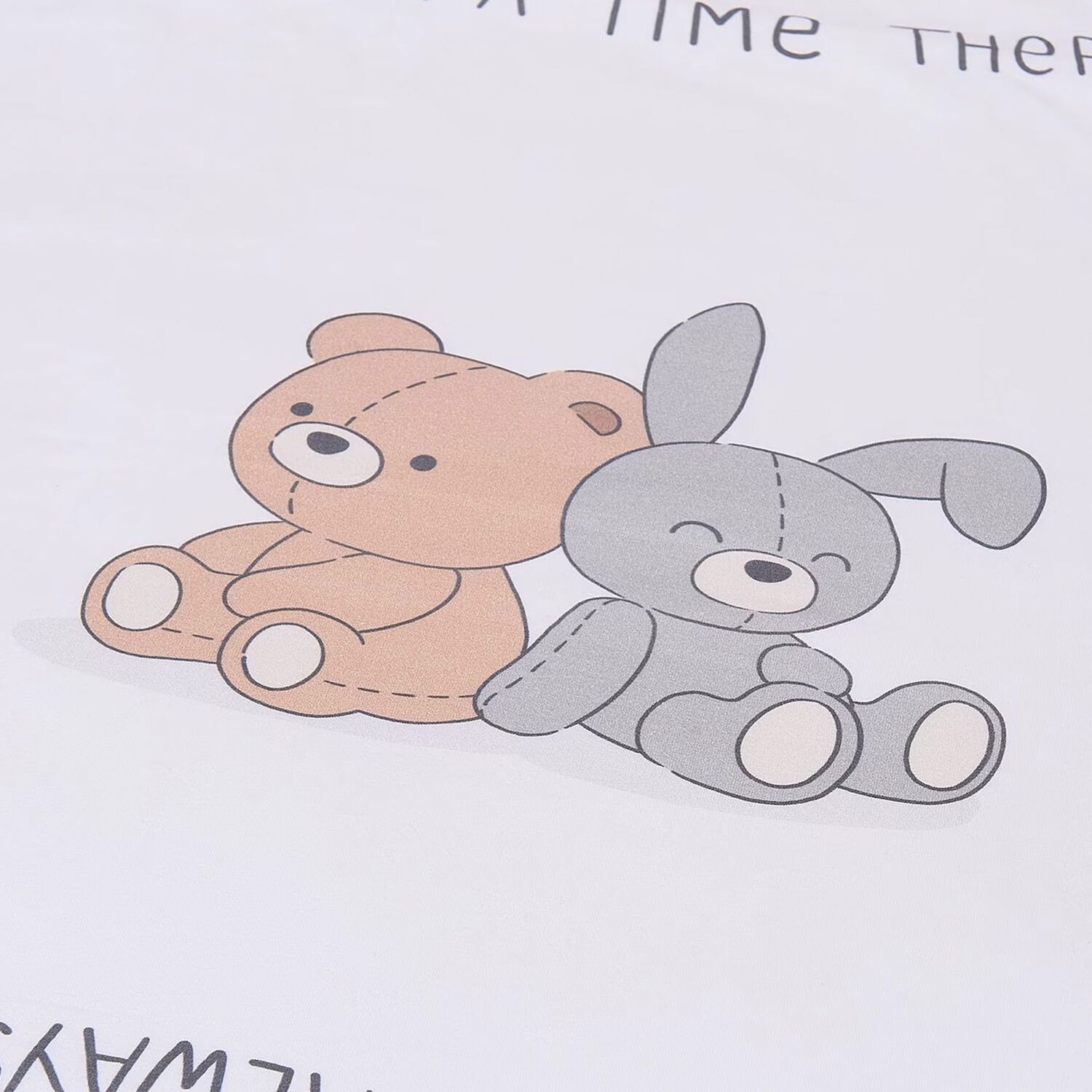 بطانية قماط بطبعة دب باللون الأبيض , 1, hi-res