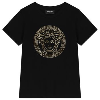 Black Logo Medusa T-Shirt