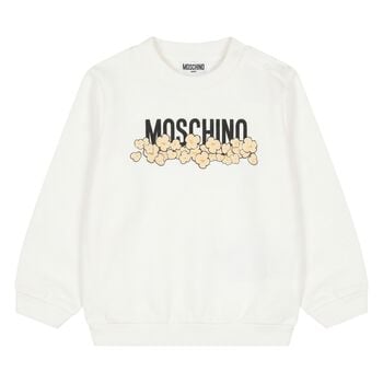 Younger White Popcorn Logo Sweatshirt