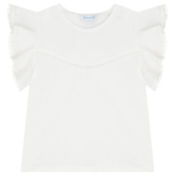 Girls White T-Shirt