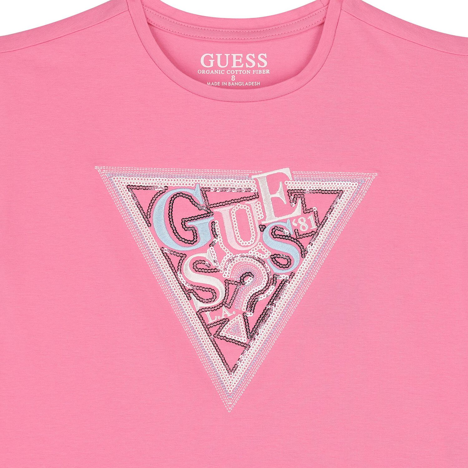 Girls Pink Logo T-Shirt, 3, hi-res